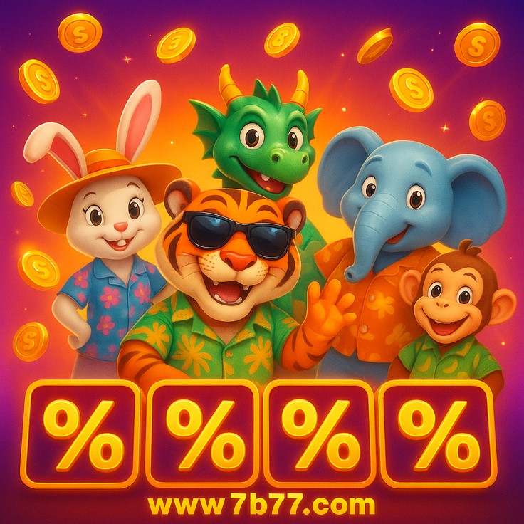 7b77 অনলাইন ক্যাসিনারের মূল পৃষ্ঠার ব্যানার